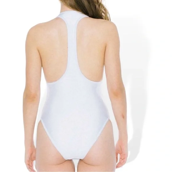 American Apparel Nylon Tricot Zip Up Sleeveless One-Piece - Picture 3 of 11